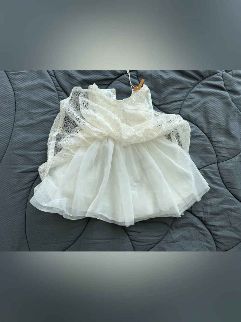 ORCHESTRA Baby girl 12M/74 cm Ivory Lace Tulle Formal Dress - like new!